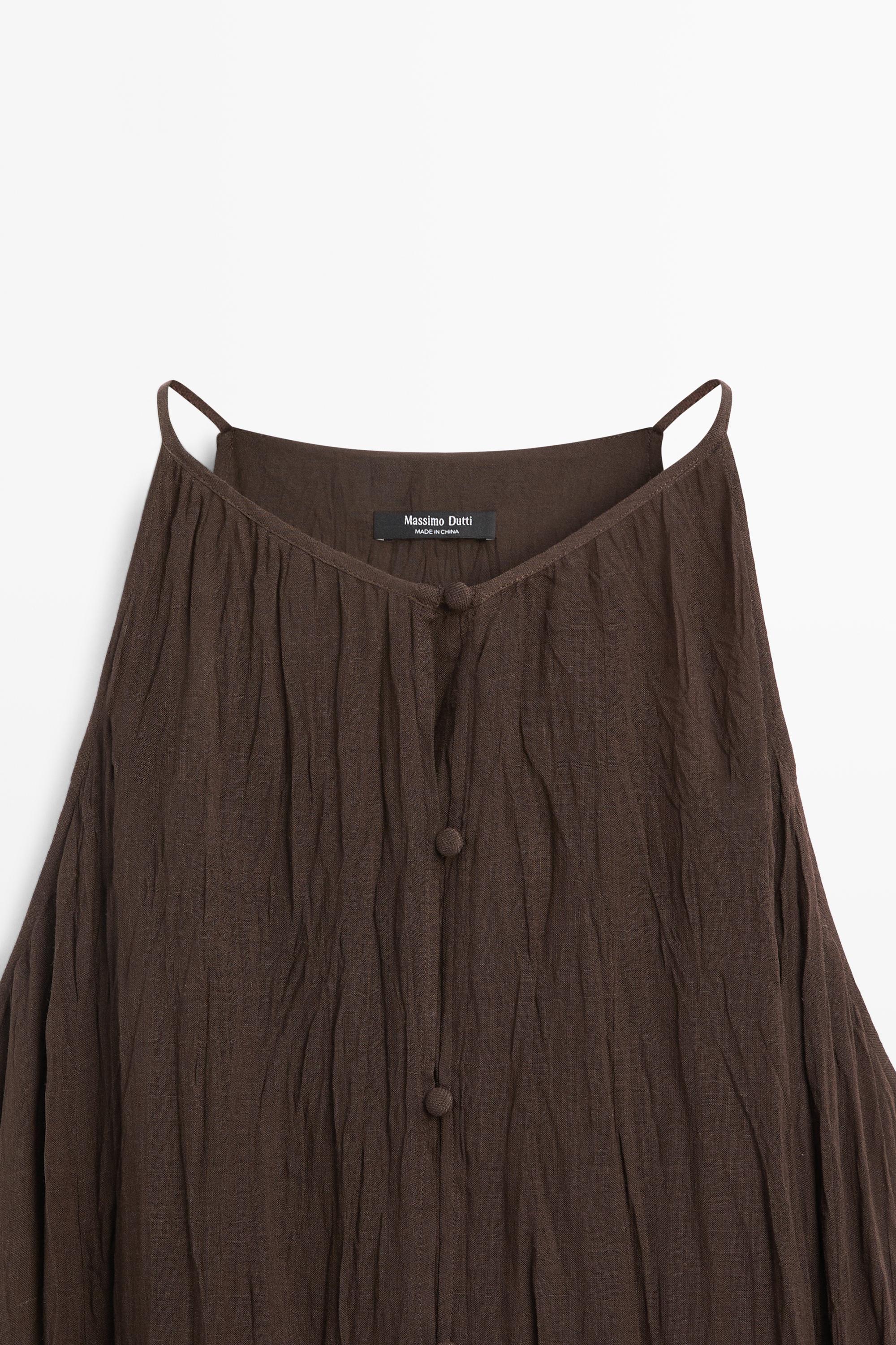 Robe midi fluide avec boutons